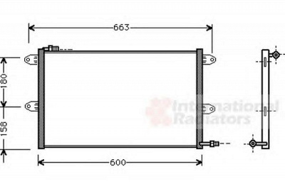 VAN WEZEL 58005144 -  Конденсатор, кондиционер